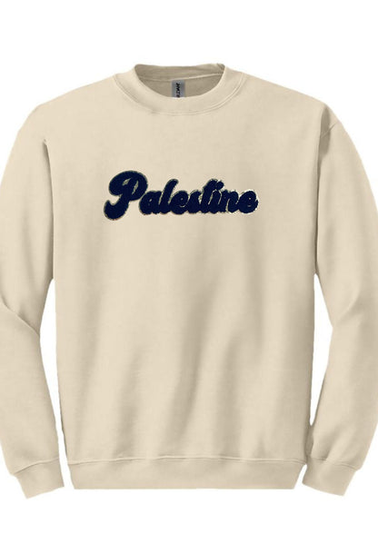 Chenille embroidered iron-on fabric patch