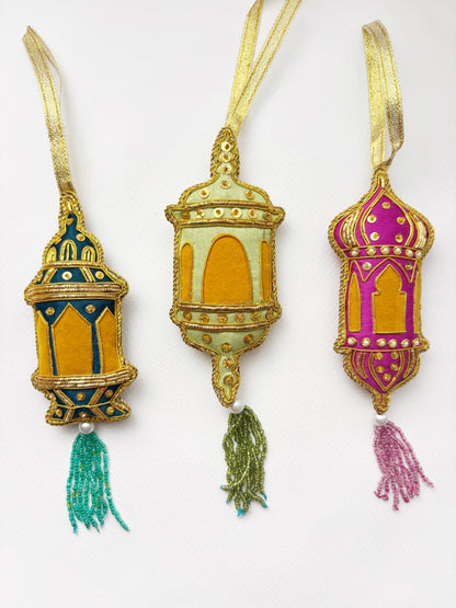 Bejewelled Lantern Heirloom Garland Ornaments