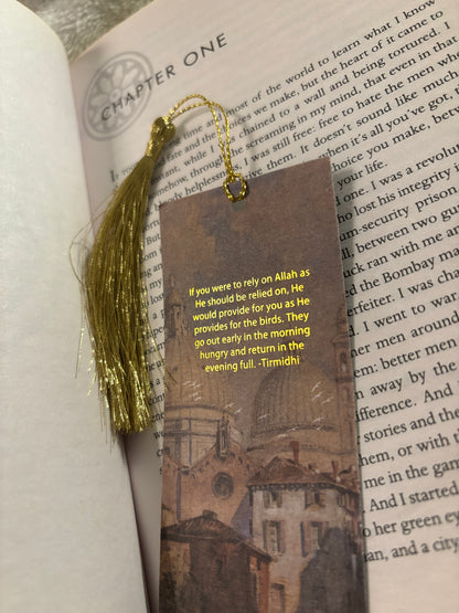 Artisanal Oil Paint Islamic Quote Bookmarks Set Of Three