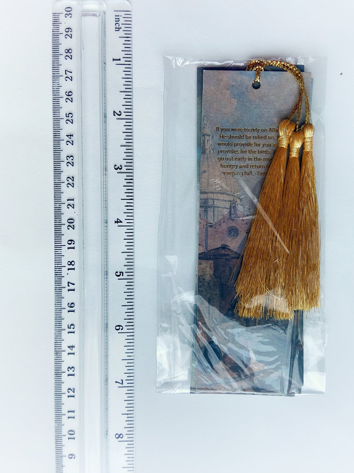 Artisanal Oil Paint Islamic Quote Bookmarks Set Of Three