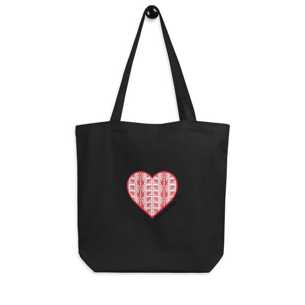 Keffiyeh Heart | Tote Bag | 100% of proceeds for Gaza emergency aid