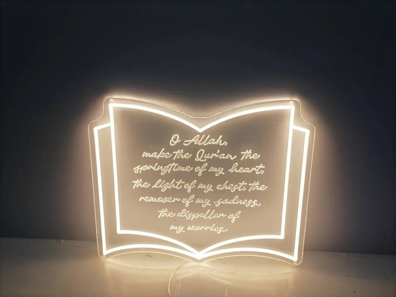 Eid Mubarak Festive Warm Neon Light