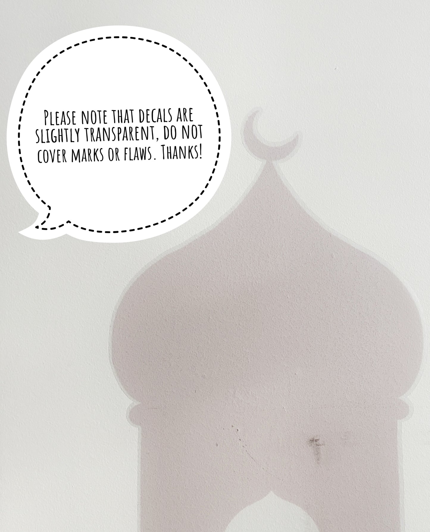 Moon Light Worship Wall Decal Stickers