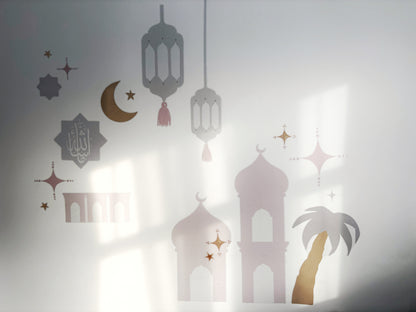 Moon Light Worship Wall Decal Stickers