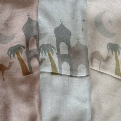 'Moon Light Worship' Lightweight Modal Hijab