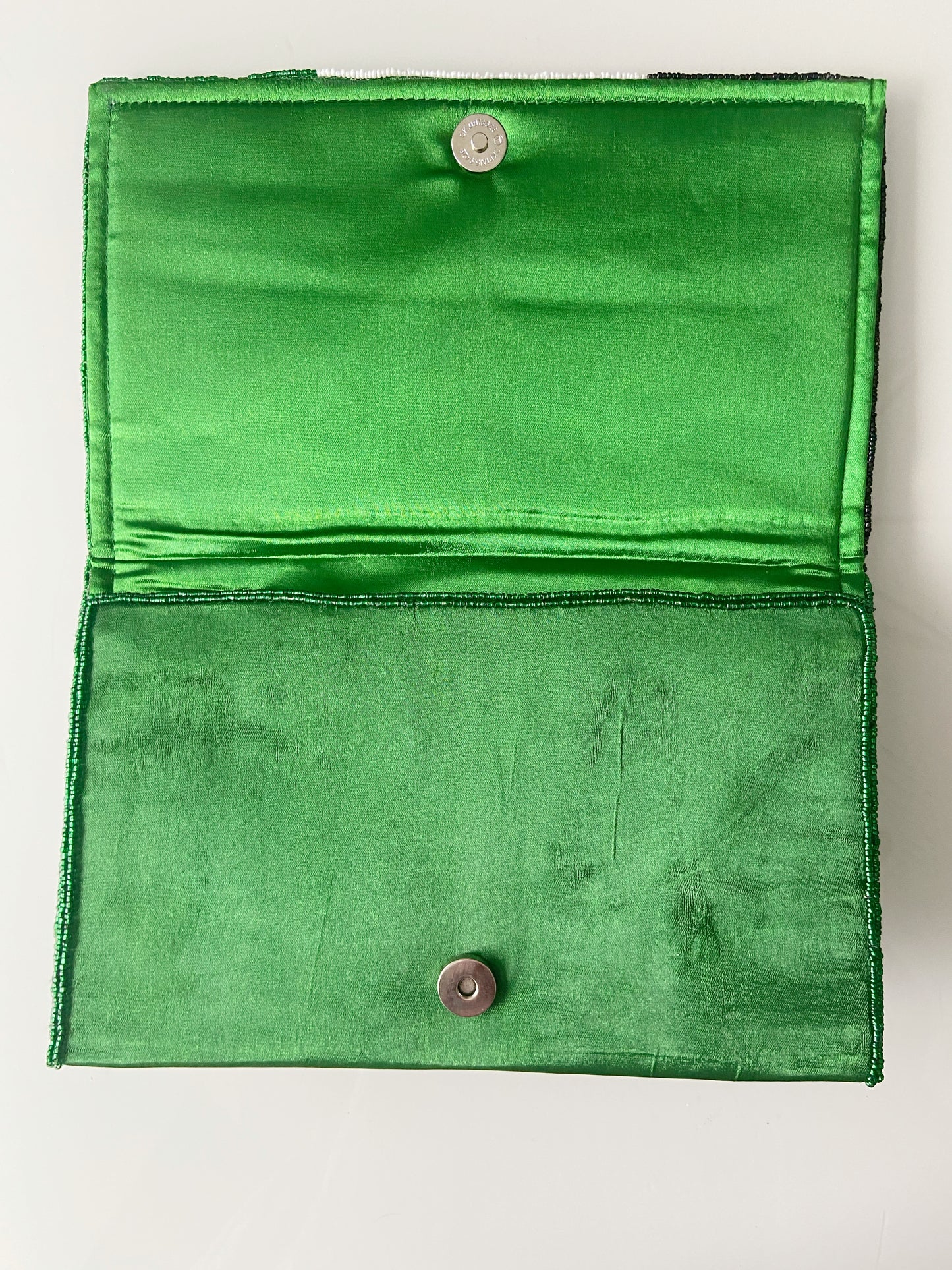 Handmade Beaded Palestine Flag Clutch Purse