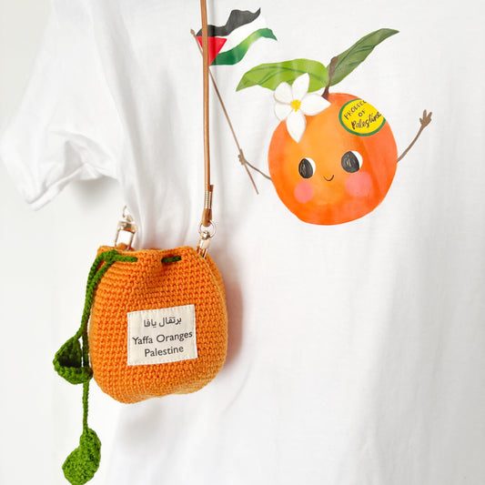 Children Yaffa Oranges Tshirt & Orange Pouch Set