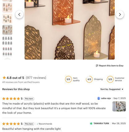 Elegant Arabic Calligraphy Art Instillation 8 Virtues of Jannah