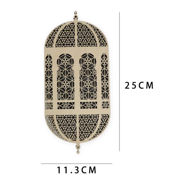 PREORDER Wooden Laser Cut Hanging Lantern DIY Kit - Ramadan, Eid Mubarak, Festive Islamic Decor & Crafts