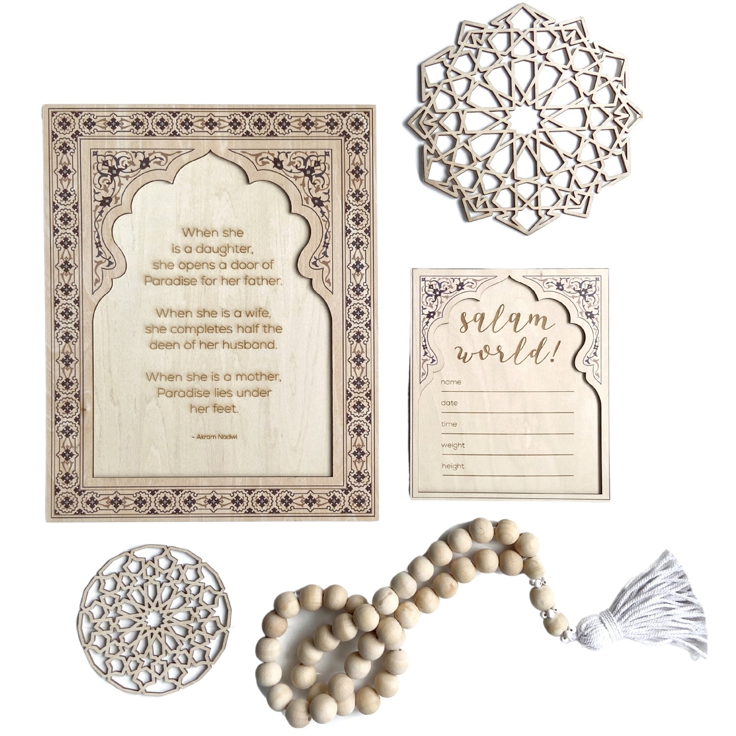 Baby Announcement Plaque Keepsake