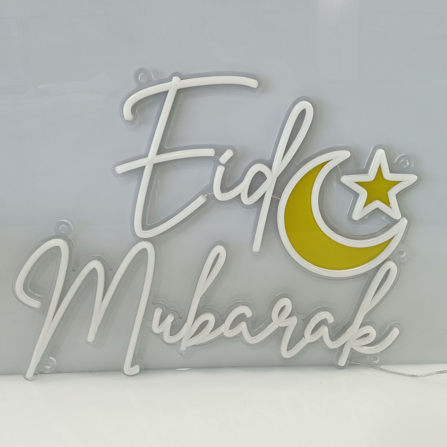 Eid Mubarak Festive Warm Neon Light