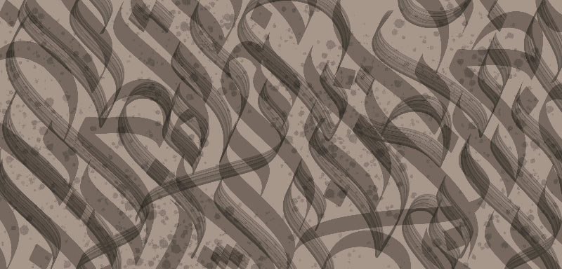 PREORDER Printed Calligraphy Modals Hijabs | Rashida