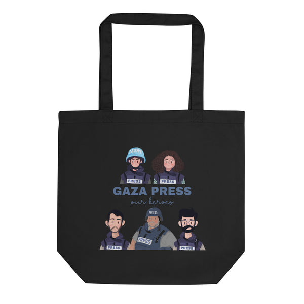 Gaza Press Heroes Tote Bag | 100% of proceeds for Gaza emergency aid