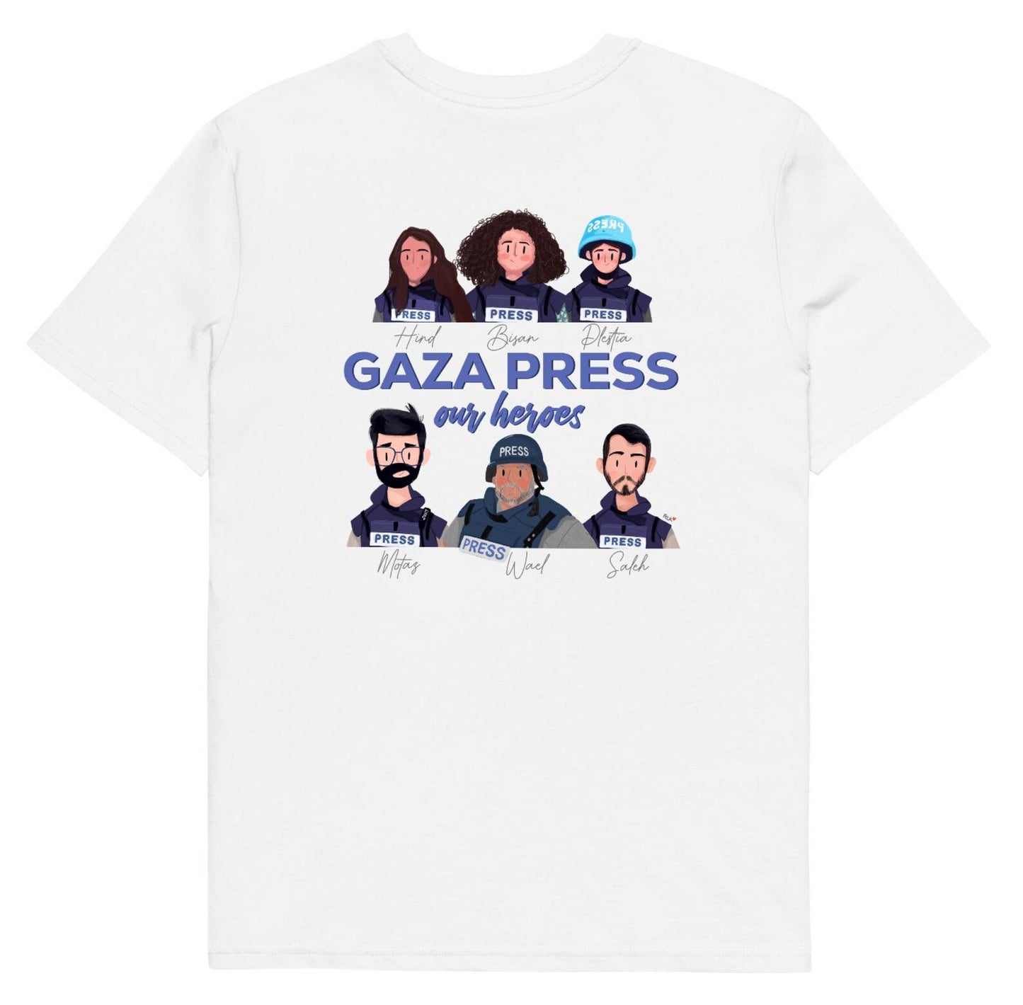 Gaza Press Heroes Unisex T-Shirt Long sleeve Crewneck