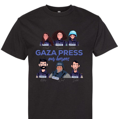 Gaza Press Heroes Unisex T-Shirt Long sleeve Crewneck