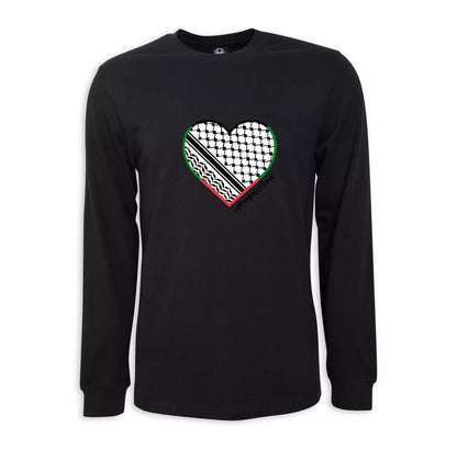 Keffiyeh Kaffiyeh Scarf Hand Pressed Graphic Unisex Long Sleeve