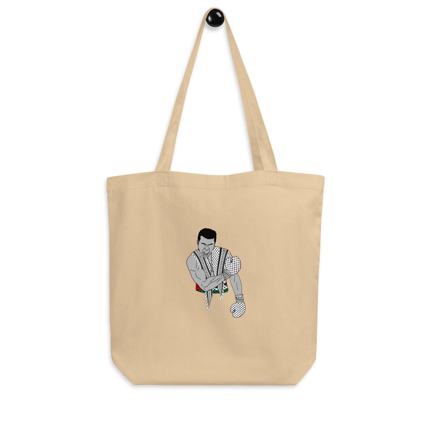 Hand-pressed canvas tote bag