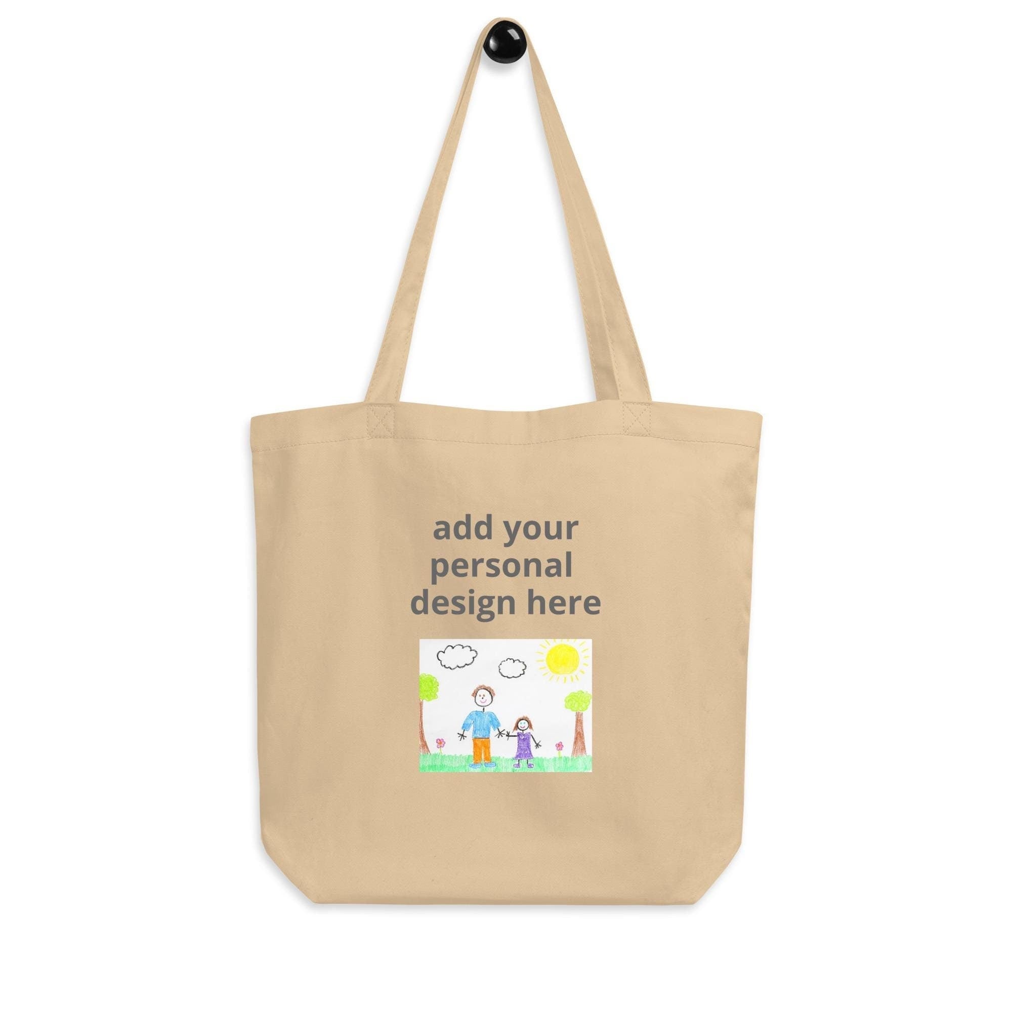 Personalized Add-your-art Tote bag cotton Hand-pressed handmade artwork social justice anti-war reusable environmentally friendly kids art