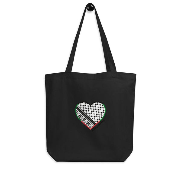 Tote bag cotton Hand-pressed handmade artwork social justice anti-war reusable environmentally friendly kuffeyeh islamic art Palestine art