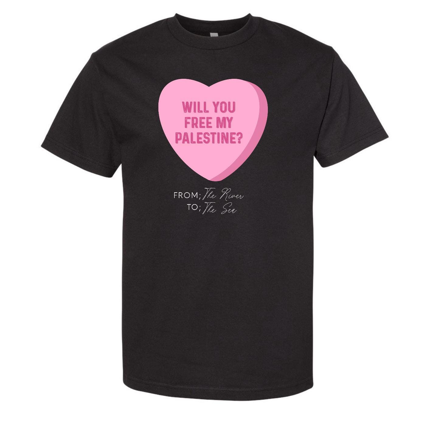 "Will You Free My Palestine?" Hand Pressed Graphic Unisex Long Sleeve