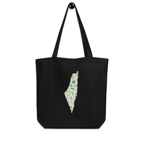 Tote bag cotton Hand-pressed handmade artwork social justice anti-war reusable environmentally friendly muslim modern islamic art Palestine