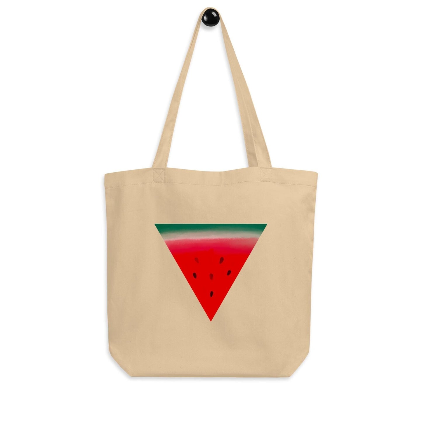 Hand-pressed canvas tote bag