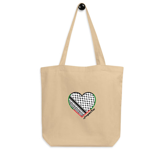 Hand-pressed canvas tote bag