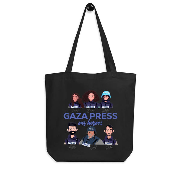 Gaza Press Heroes | Tote Bag | 100% of proceeds for Gaza emergency aid