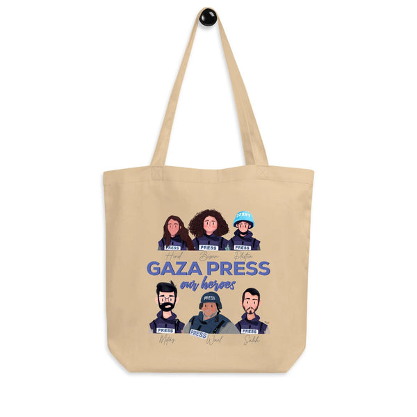 Gaza Press Heroes | Tote Bag | 100% of proceeds for Gaza emergency aid