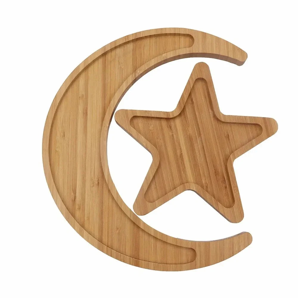 Moon & Crescent Bamboo Charcuterie Board
