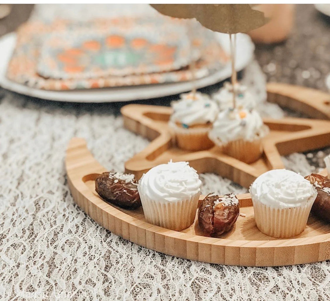 Moon & Crescent Bamboo Charcuterie Board