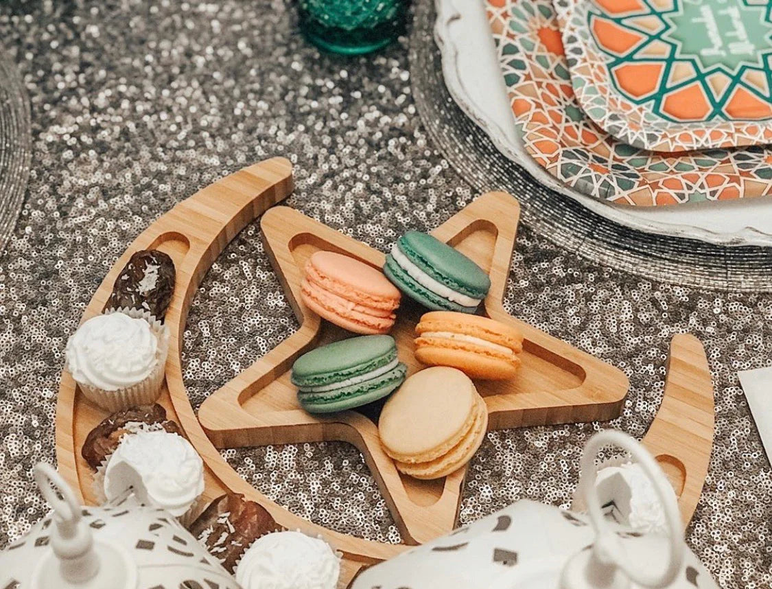 Moon & Crescent Bamboo Charcuterie Board