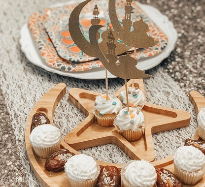 Moon & Crescent Bamboo Charcuterie Board