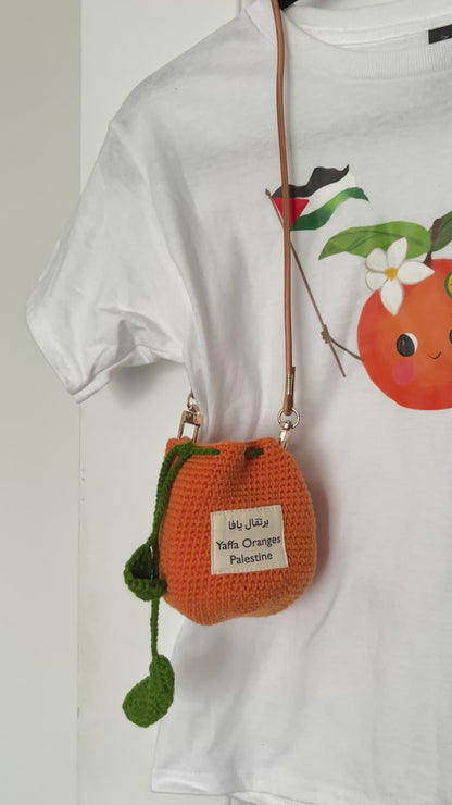 Children Yaffa Oranges Tshirt & Orange Pouch Set