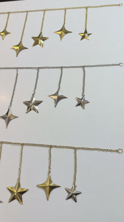 North Star & Sparkle Metal Garland