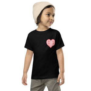 Tatreez Heart | Unisex Toddler Short Sleeve Tee | 100% of proceeds for Gaza emergency aid