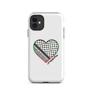Keffiyeh Heart  | Tough Case for iPhone® | 100% of proceeds for Gaza emergency aid