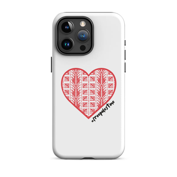 Tatreez Love | Tough Case for iPhone® | 100% of proceeds for Gaza emergency aid