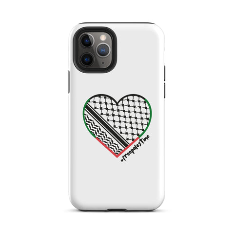 Keffiyeh Heart  | Tough Case for iPhone® | 100% of proceeds for Gaza emergency aid