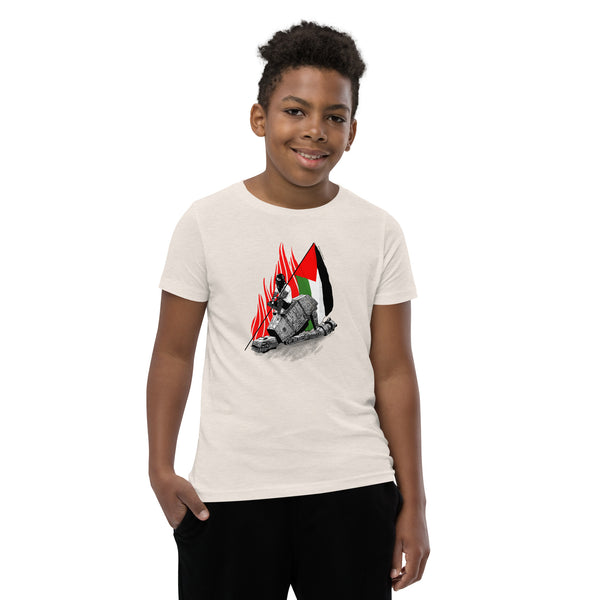 Palestina Livre | Youth Unisex Short Sleeve T-Shirt | 100% of proceeds for Gaza emergency aid