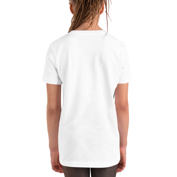 Keffiyeh Heart | Youth Unisex Short Sleeve T-Shirt | 100% of proceeds for Gaza emergency aid