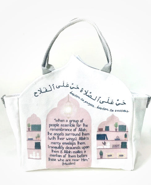(1 piece Bag Only) Mosque Bag | Ramadan Themed Books & Activity  Tote bag for kids