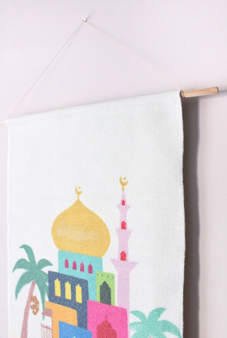 Colour Block Masjid | Wall Art Tapestry