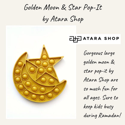 Atara Shop Moon & Star Pop-it Fidget Toy