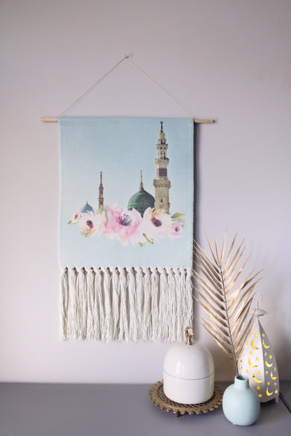 Mecca & Madinah Wall Art Tapestry Home Decor