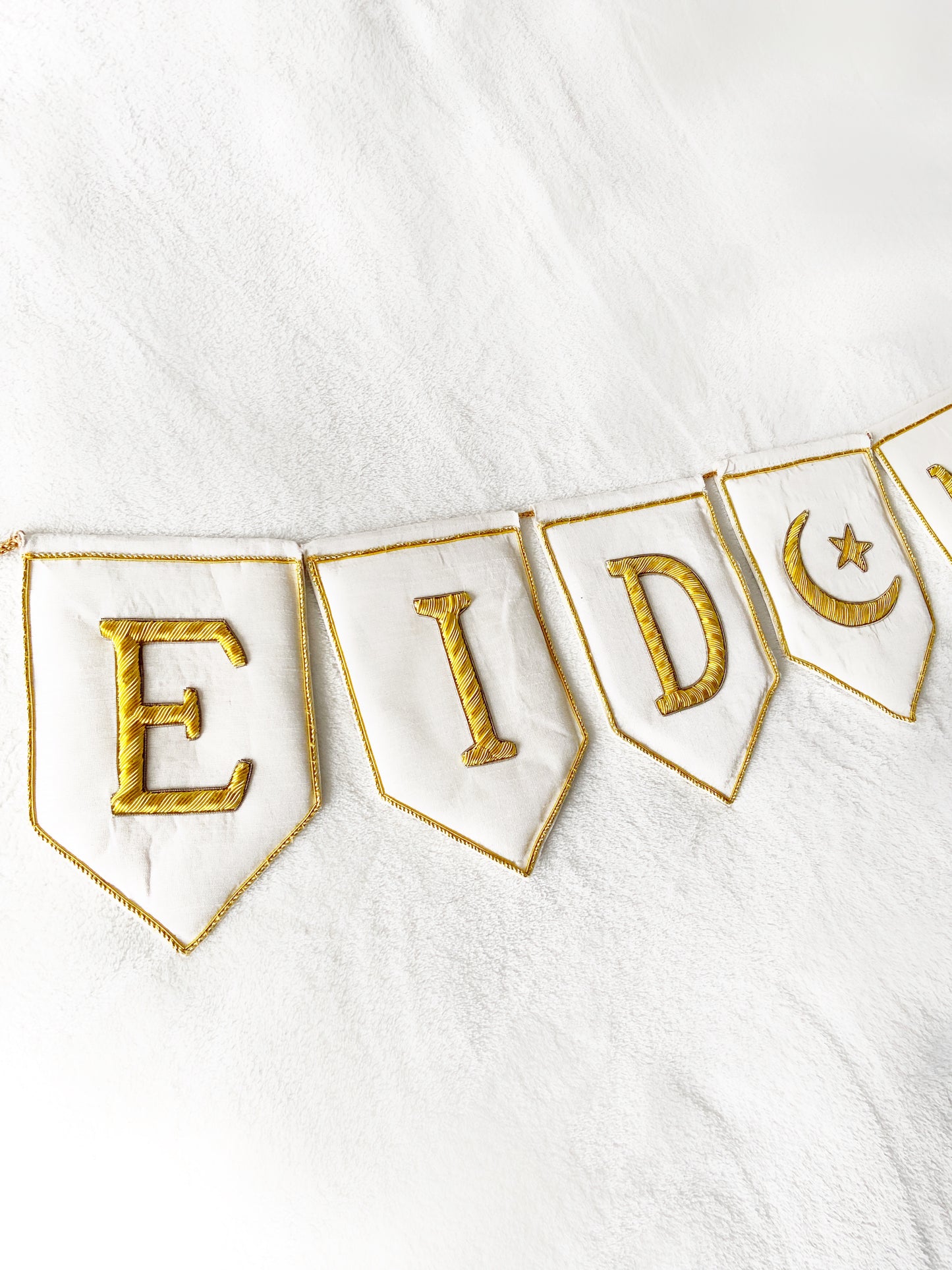Zardozi Embroidered Ramadan & Eid Mubarak Bunting