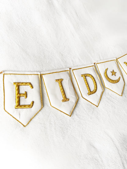 Zardozi Embroidered Ramadan & Eid Mubarak Bunting