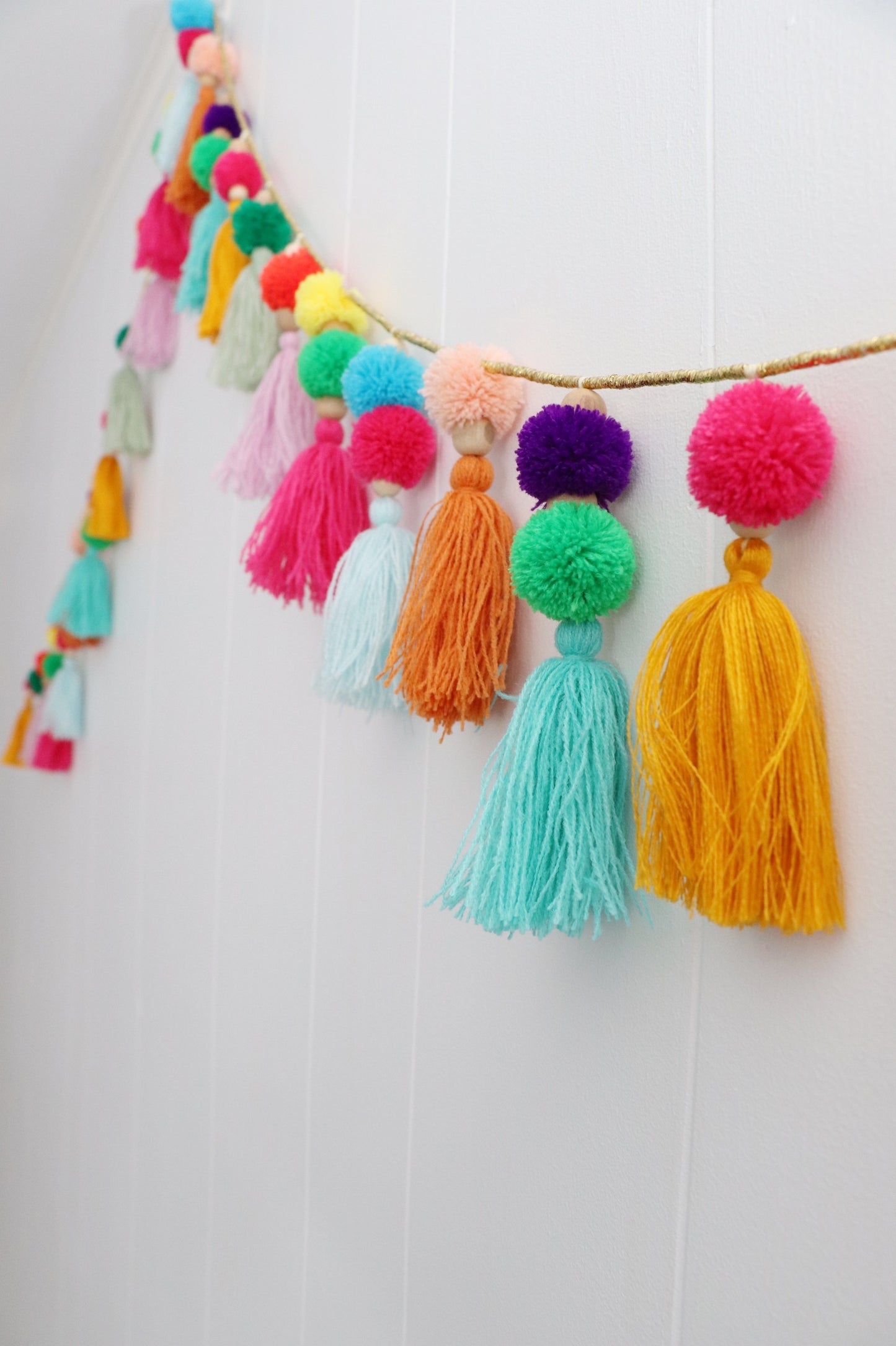 Multicolour Decorative Festive Handmade Tassel Garland