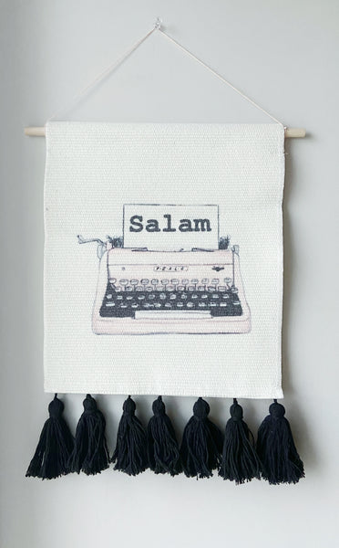 Salam Typewriter | Wall Art Tapestry