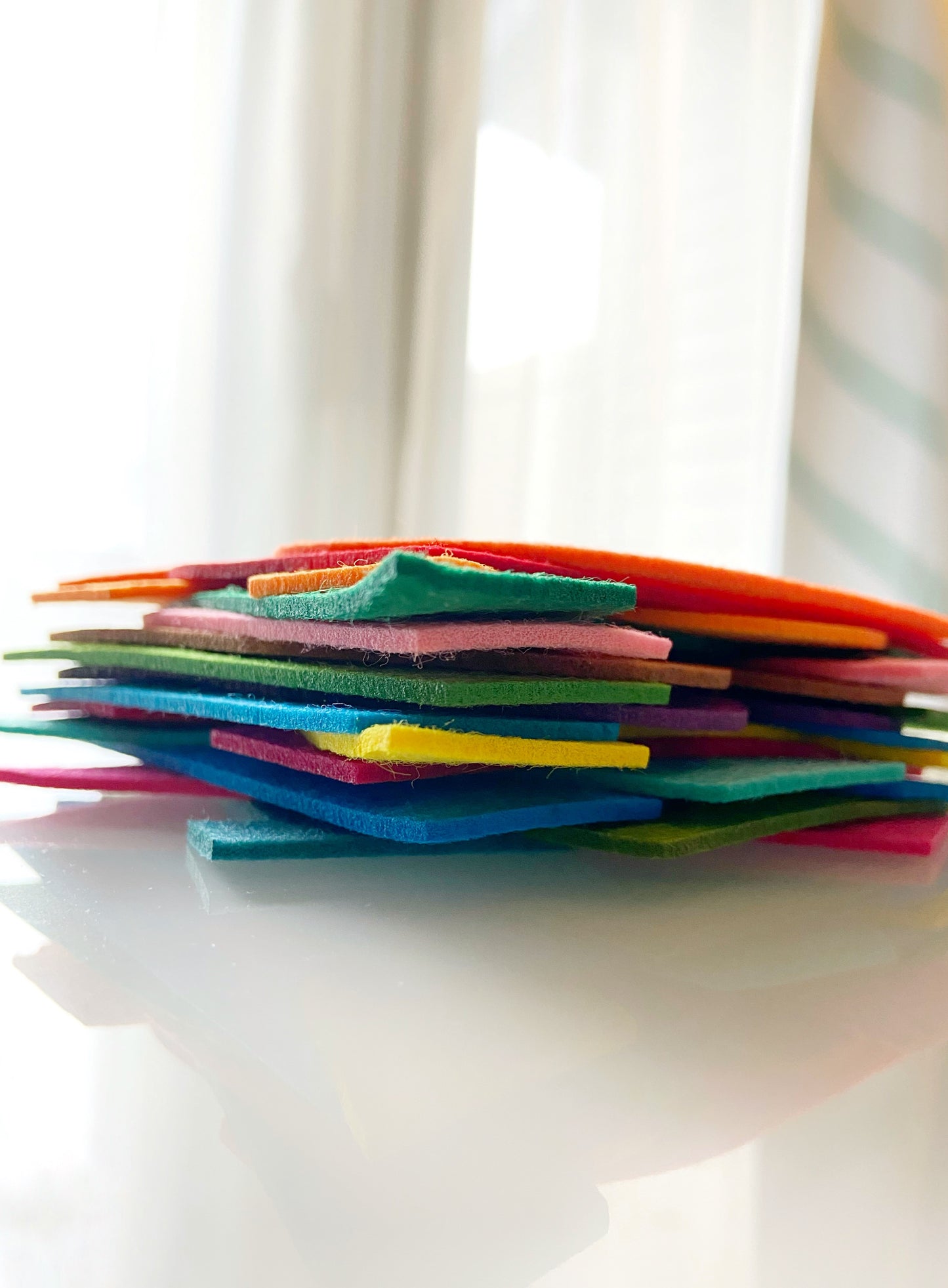 2 in 1 Multicolour Ramadan & Eid Mubarak DIY Felt Banner